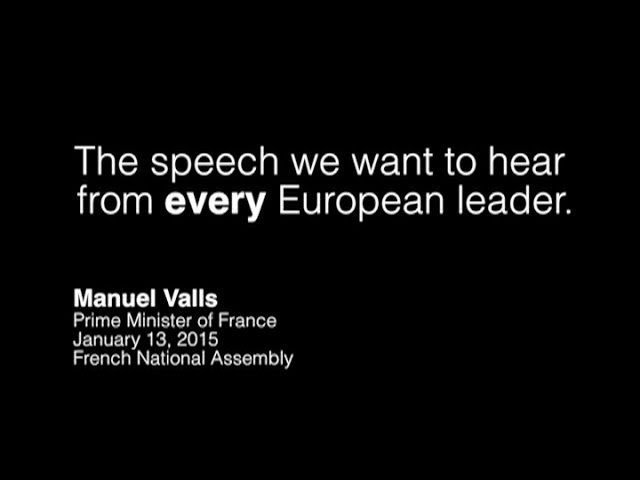 French Prime Minister Manuel Valls on the “intolerable rise of anti-Semitism in France.”